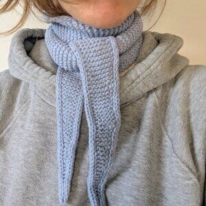 Trendy Sophie skinny Scarf sky baby periwinkle blue color NWT
